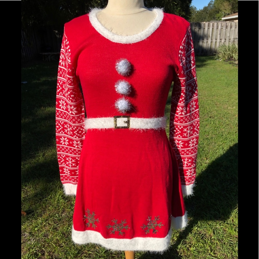 Ugly Christmas sweater dress